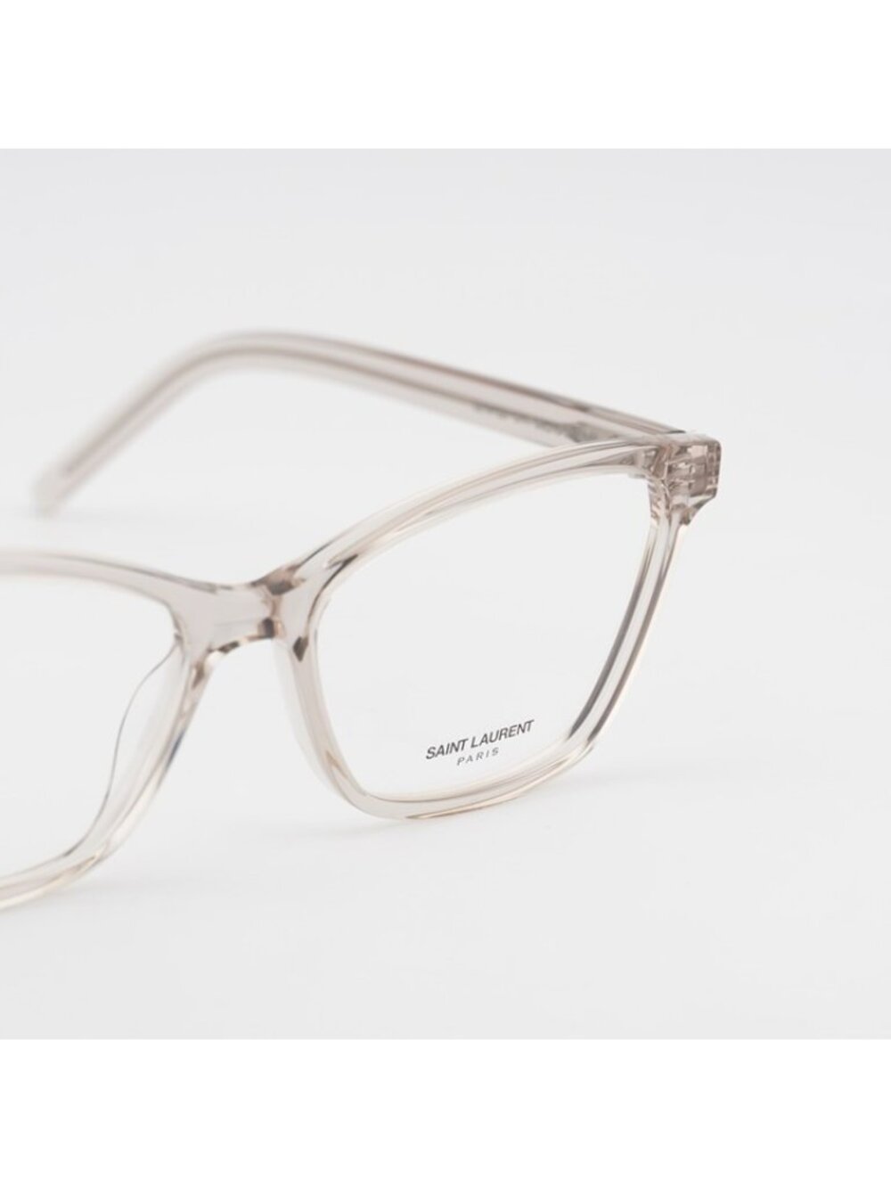 Saint Laurent SLM128 011 Eyeglasses Nude 56mm Square Frame - Picture 5 of 11